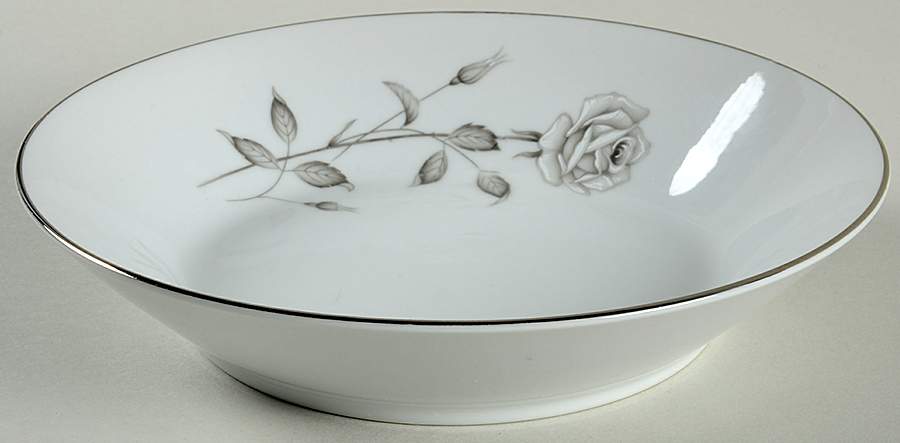 Silver Rose Coupe Soup Bowl by Creative Manor-1