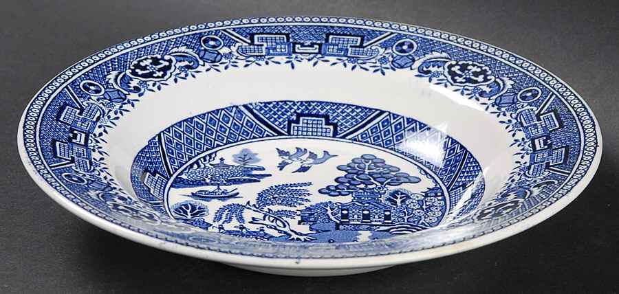 Blue Willow  Rim Cereal Bowl by Clarence (England)-1