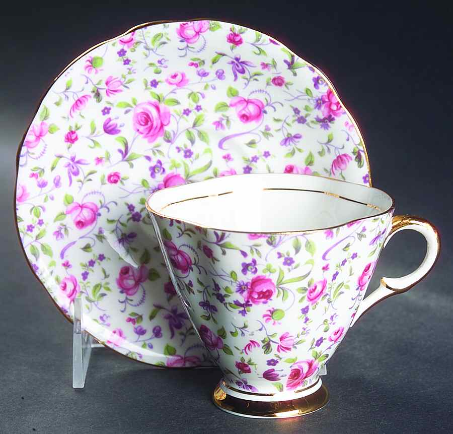CN1 (England) Footed Cup & Saucer Set by Clarence (England)-1