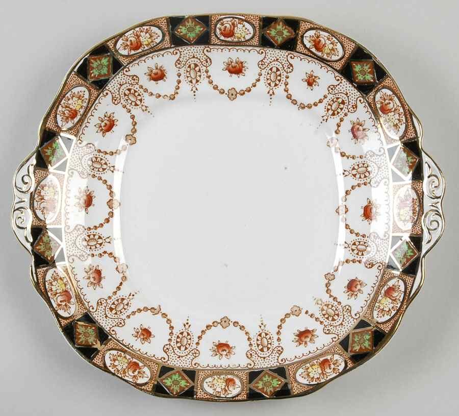 Sydney Square Handled Cake Plate by Coronation - T W Barlow-1
