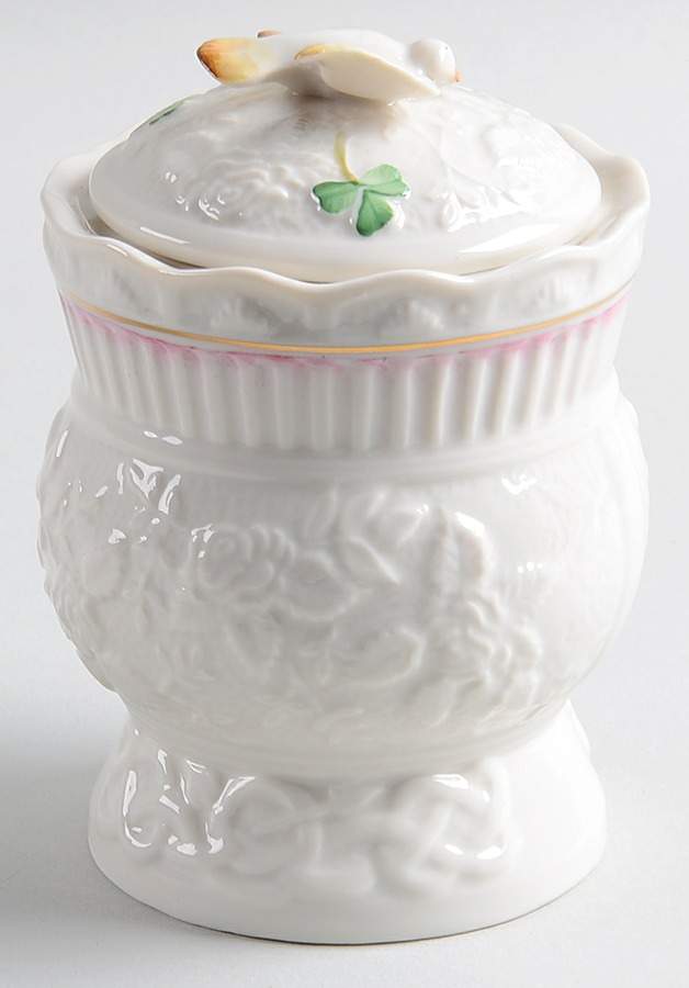 Trinket Boxes Songbird Trinket Box & Lid by Belleek Pottery (Ireland)-1