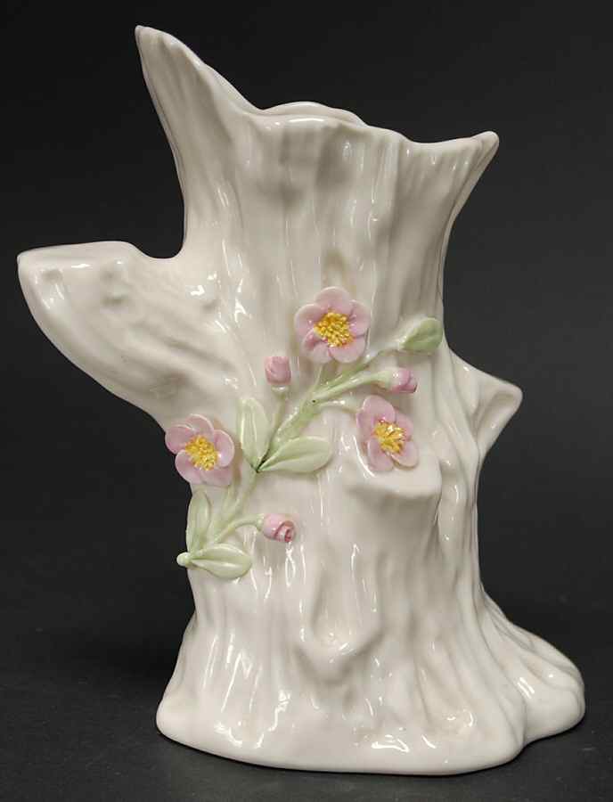 Belleek in Retrospect 6" Tree Trunk Vase by Belleek Pottery (Ireland)-1