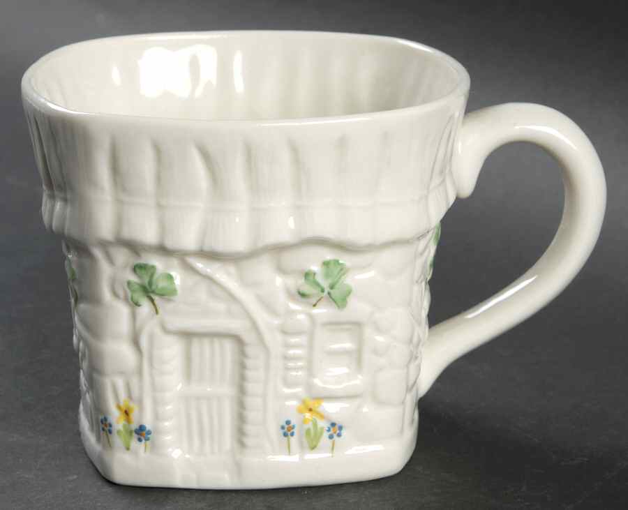 Shamrock Cottage Mug by Belleek Pottery (Ireland)-1