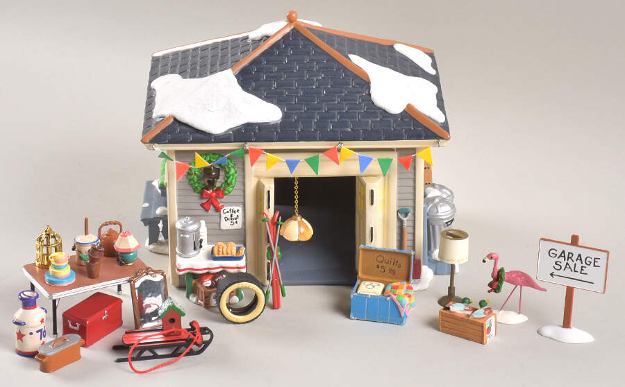 Snow Village Another Man's Treasure-Garage Set Of 22 - No Box by Department 56-1