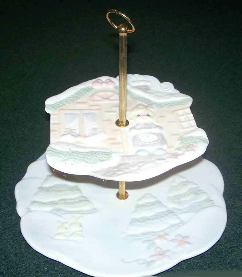 Sugar Town Collection 2-Tier Serving Tray by Enesco-1