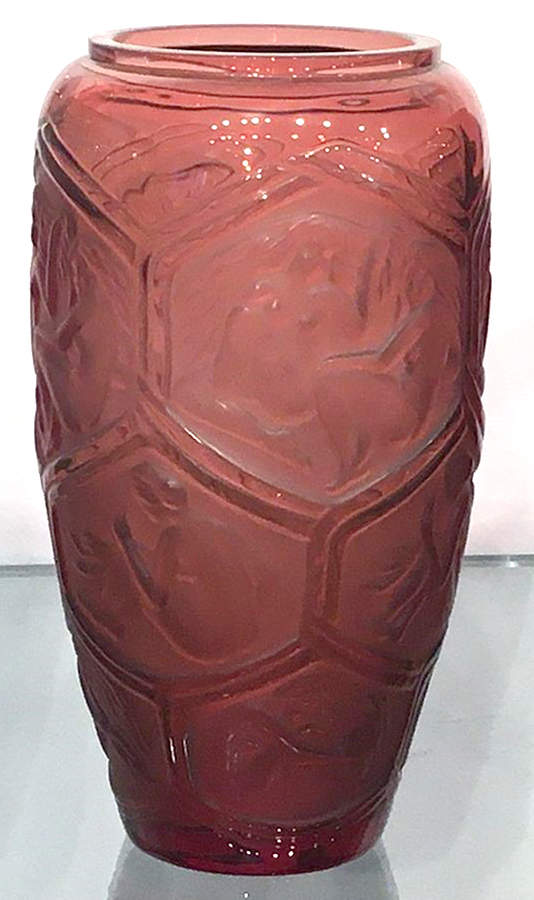 Hesperides 9" Flower Vase by Lalique-1