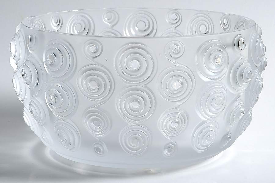 Byzance Spirales 8" Round Bowl by Lalique-1