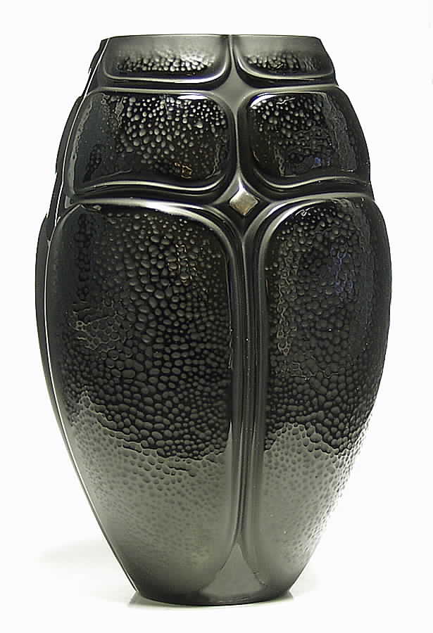 Scarabees 7" Flower Vase by Lalique-1