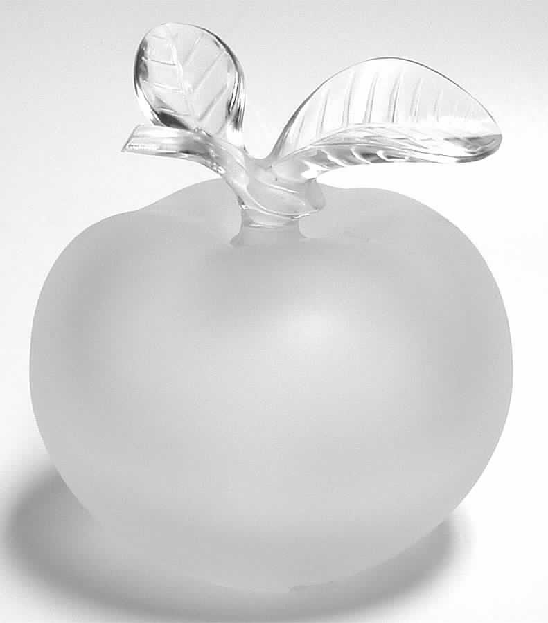 Crystal Lalique Perfume Bottles Pomme (Apple) Perfume Bottle & Stopper by Lalique-1