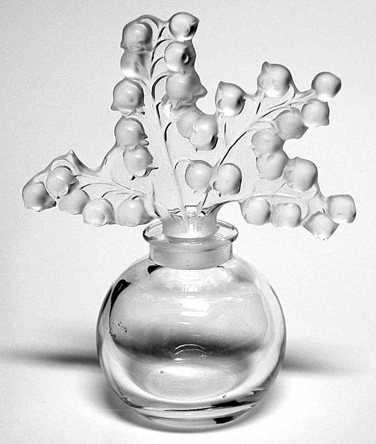 Crystal Lalique Perfume Bottles Clairefontaine Perfume Bottle & Stopper by Lalique-1