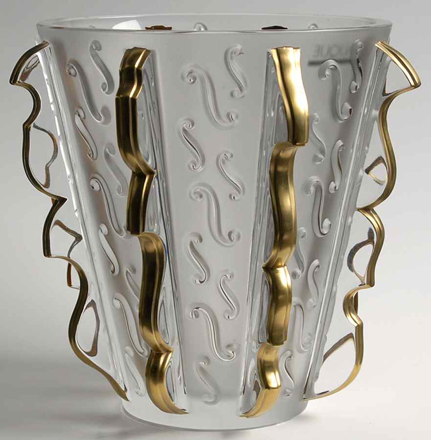 Swing 7" Flower Vase by Lalique-1