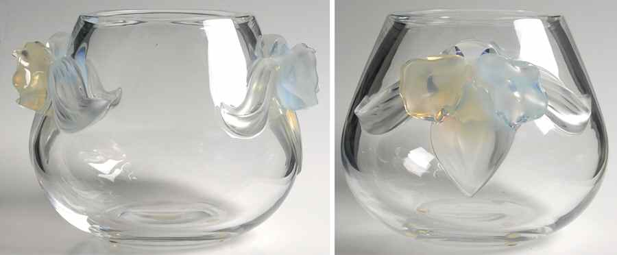 Orchidee 6" Flower Vase by Lalique-1