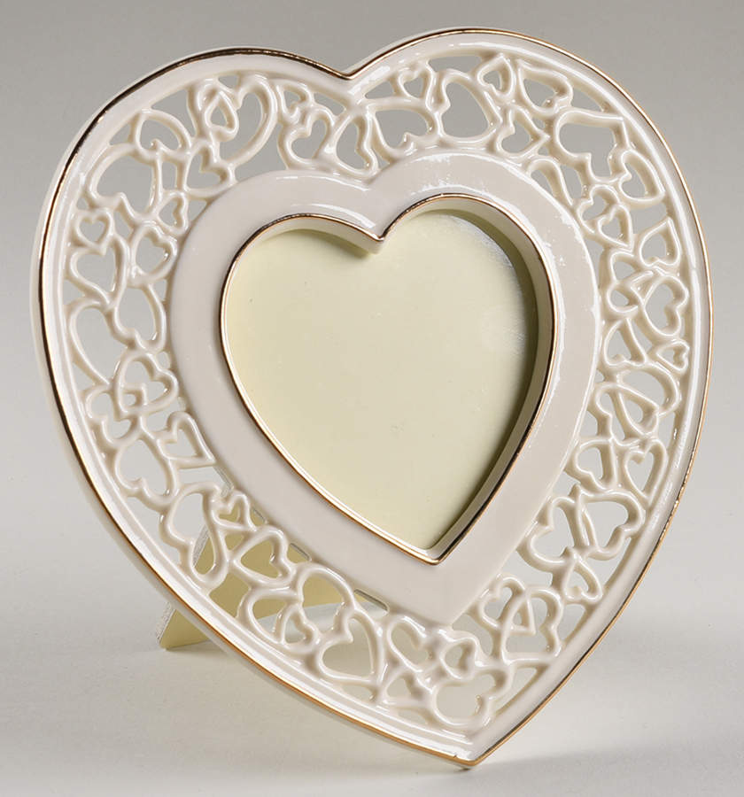 Portrait Gallery (All Occasion) Pierced Heart Shaped Picture Frame by Lenox-1