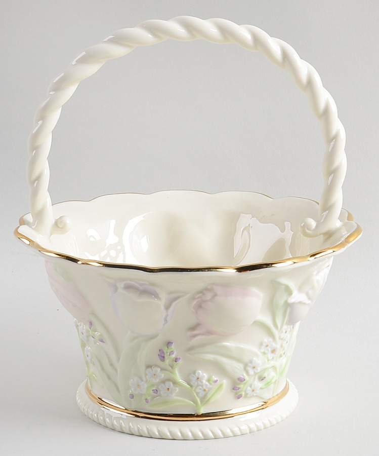 Mothers Love in Bloom 7" Handled Basket by Lenox-1