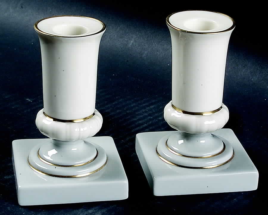 Giftware 4" Candlestick - Set of 2 by Lenox-1