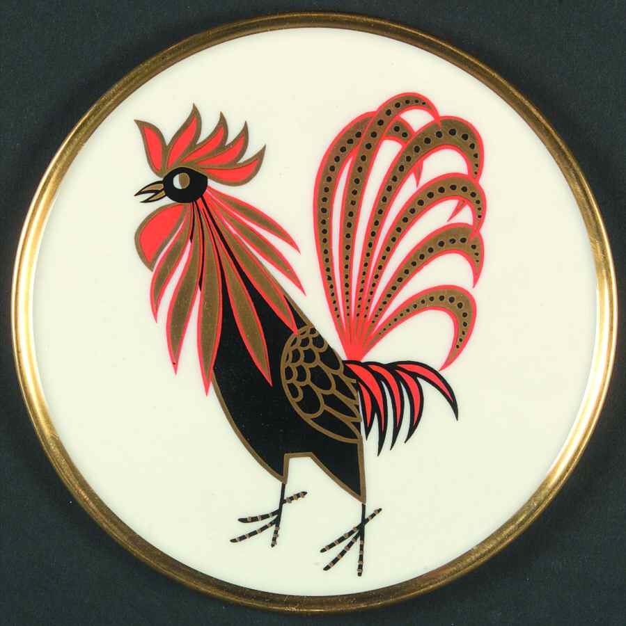 Rooster Tea Tile by Lenox-1