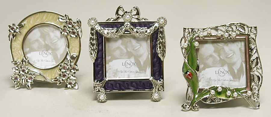 Vintage Jewel (Silverplate, Giftware) Mini Frame - Set of 3 by Lenox-1