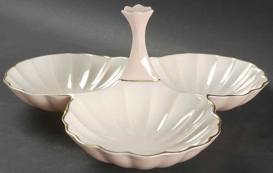 L164 3-Part Relish with Center Ceramic Handle by Lenox-1