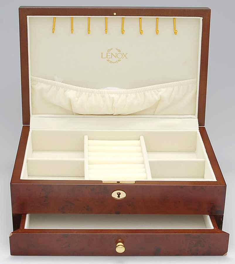 Eternity Jewelry Box with Hinged Lid by Lenox-1