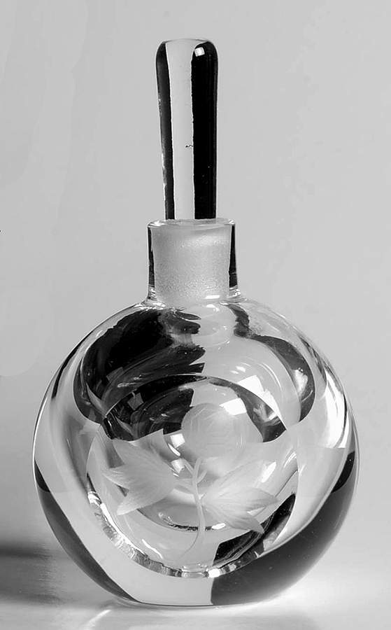 Lars Hellsten (LH) Perfume Bottle & Stopper by Orrefors-1