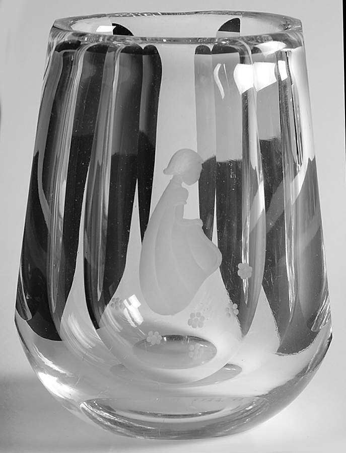 Sven Palmqvist (Sp) 5" Flower Vase by Orrefors-1