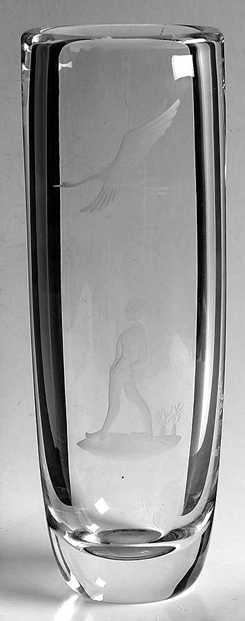 Unnamed Cut Vases 8" Flower Vase by Orrefors-1