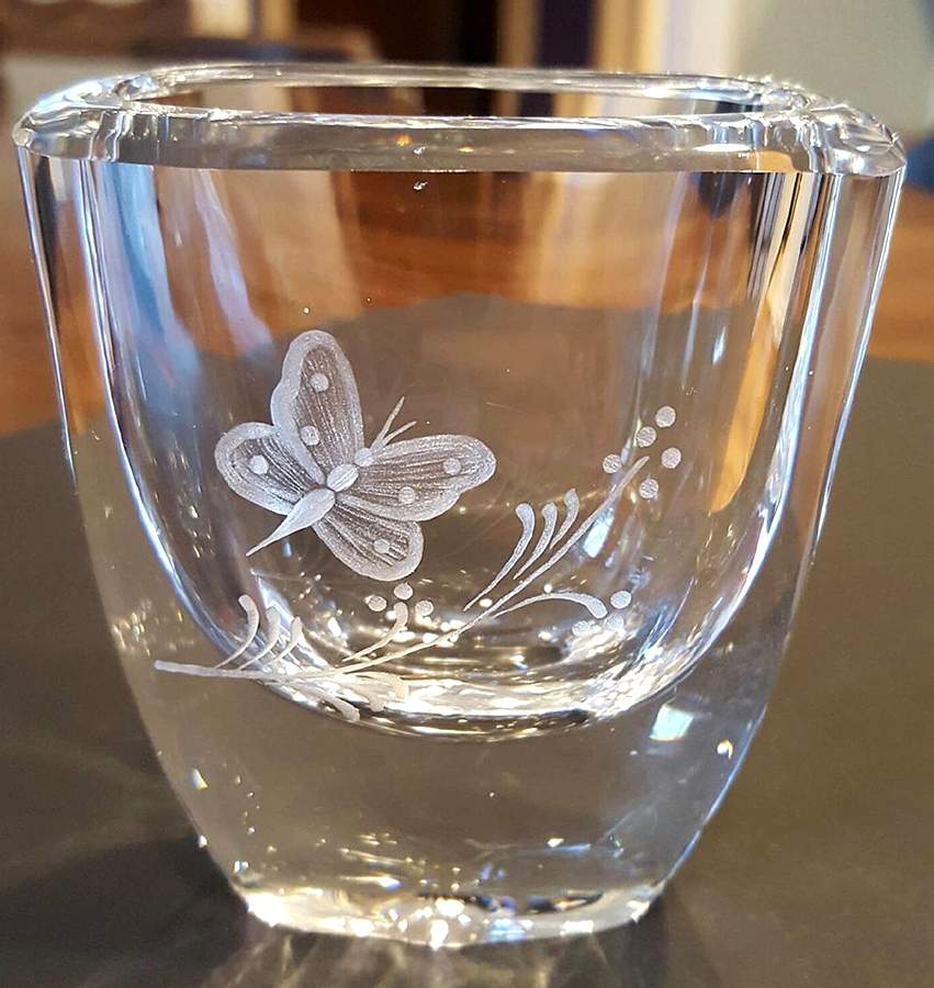 Unnamed Cut Vases 3" Flower Vase by Orrefors-1