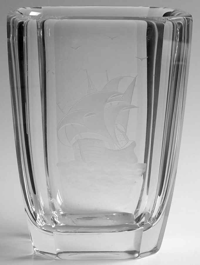 Vicke Lindstrand (VL) 7" Flower Vase by Orrefors-1
