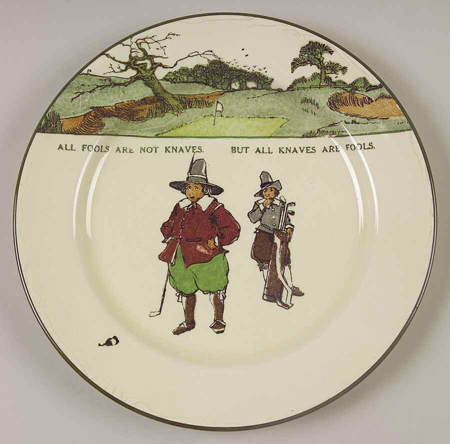 Golf Dinner Plate by Royal Doulton-1