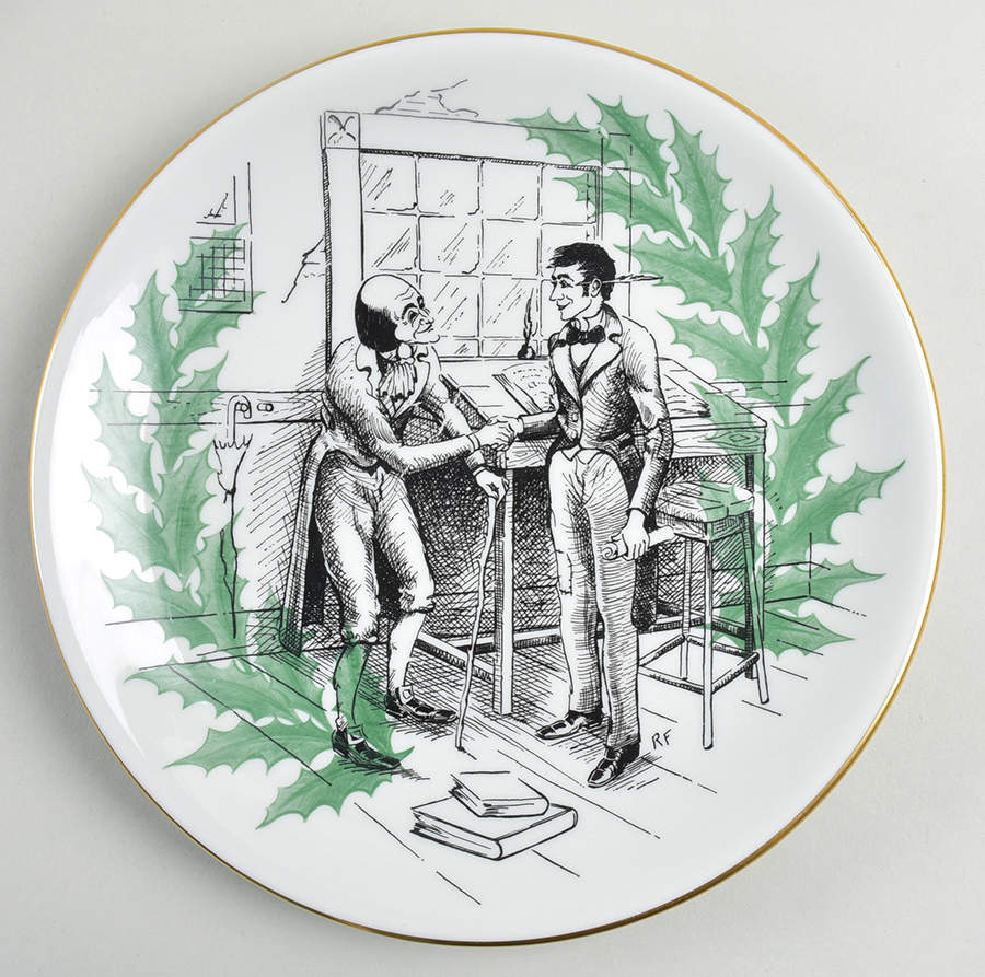 A Christmas Carol Dinner Plate by Shenango-1