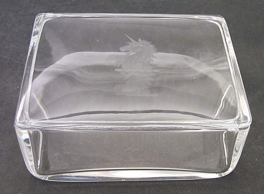 Smoking Accessories Cigarette Box & Lid by Steuben-1
