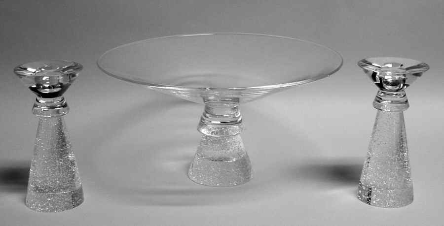 Stardust 14" Pedestal Bowl by Steuben-1
