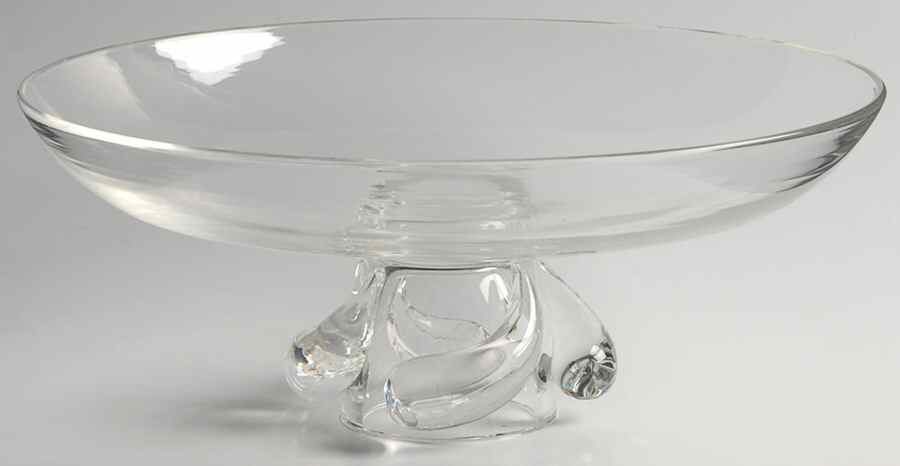 Swirl 13" Footed Bowl by Steuben-1