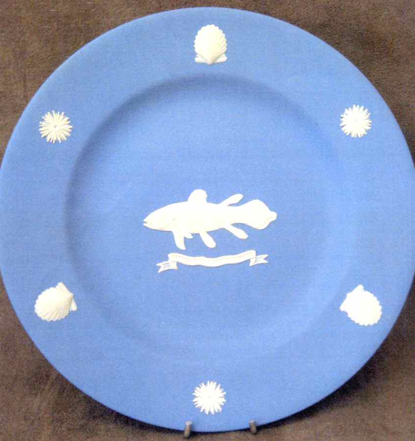 Cream Color on Lavender (Pale Blue) Jasperware Collector Plate by Wedgwood-1