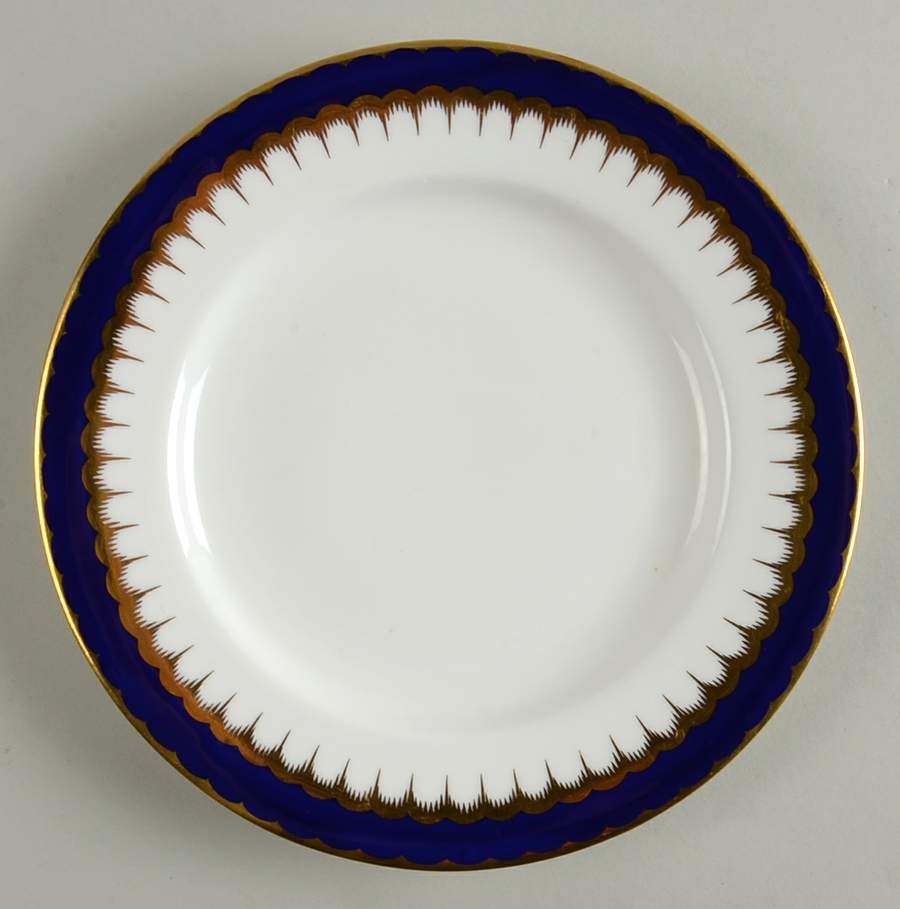 6143 Cobalt Blue Luncheon Plate by Coalport-1