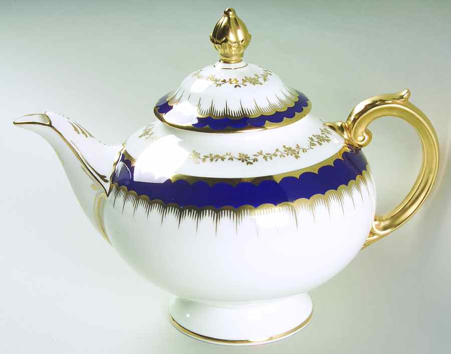 6143 Cobalt Blue Teapot & Lid by Coalport-1