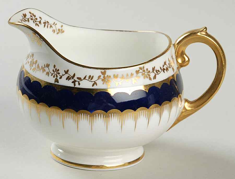 6143 Cobalt Blue Creamer by Coalport-1