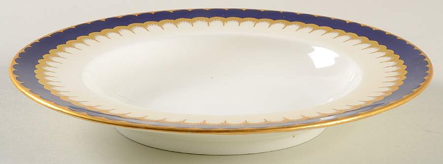 6143 Cobalt Blue Rim Soup Bowl by Coalport-1