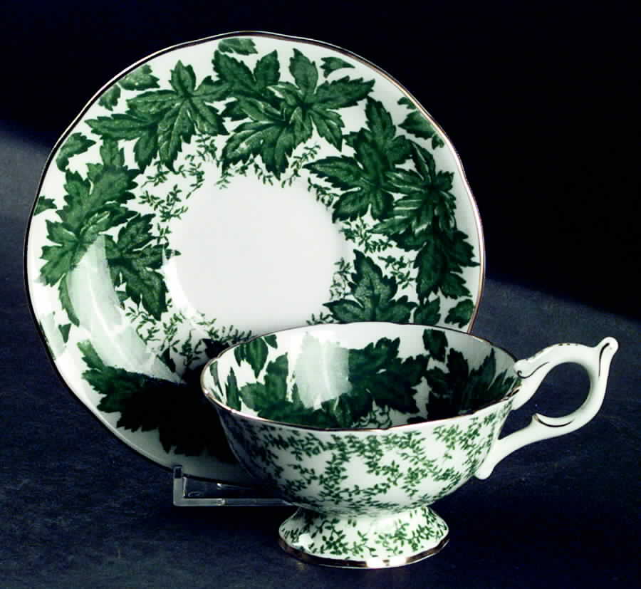 9473 Footed Cup & Saucer Set by Coalport-1