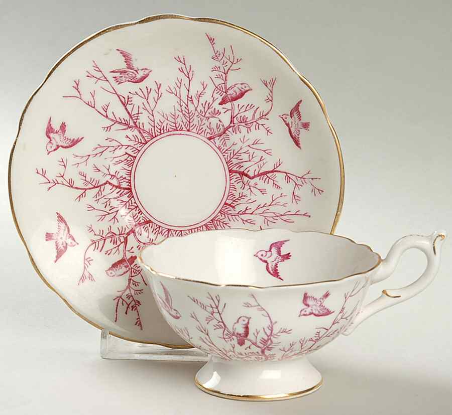 9676 Footed Cup & Saucer Set by Coalport-1