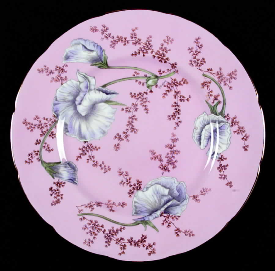 9686 Pink Dinner Plate by Coalport-1