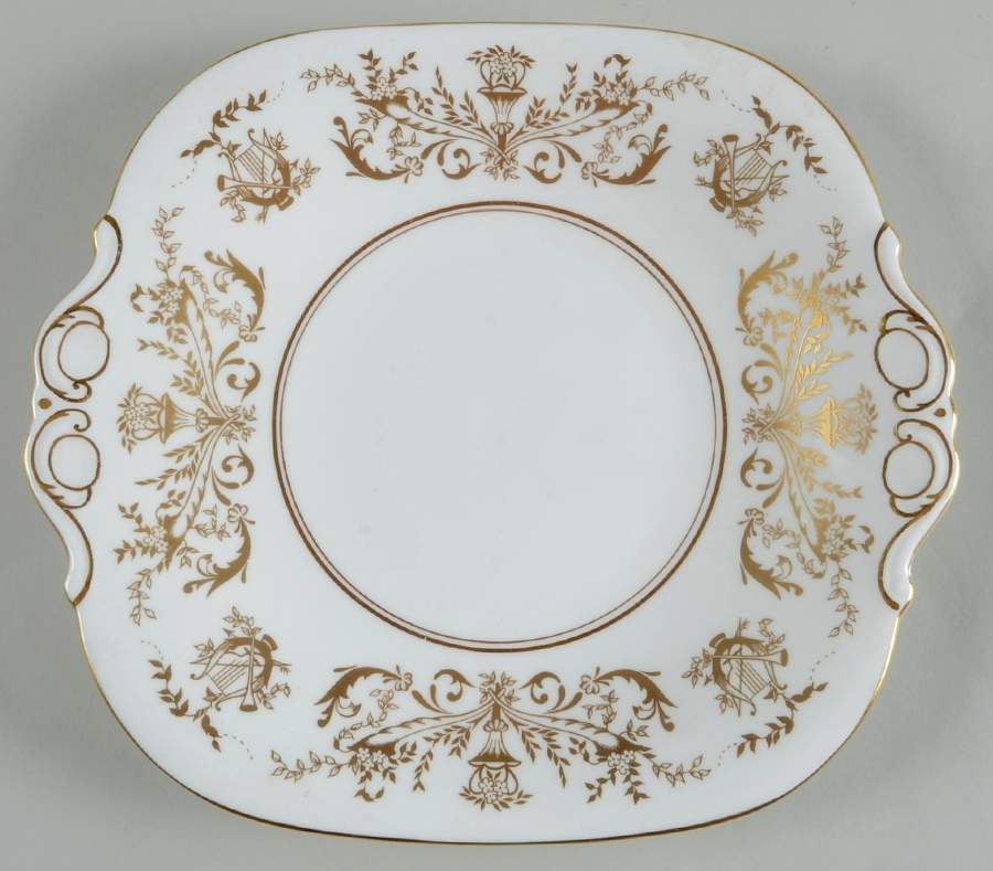 Allegro Square Handled Cake Plate by Coalport-1