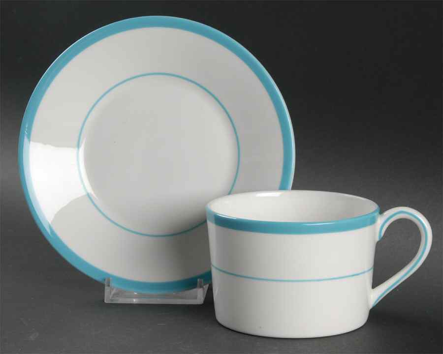 Amalfi Flat Cup & Saucer Set by Coalport-1