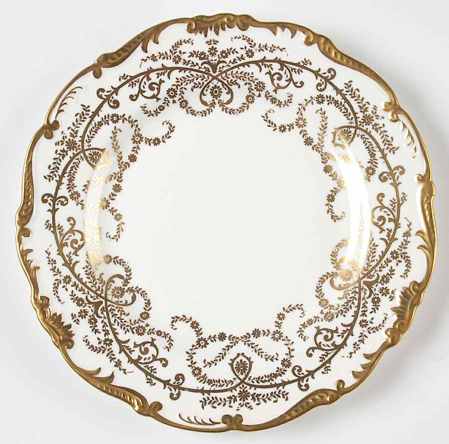 Anniversary White Salad Plate by Coalport-1