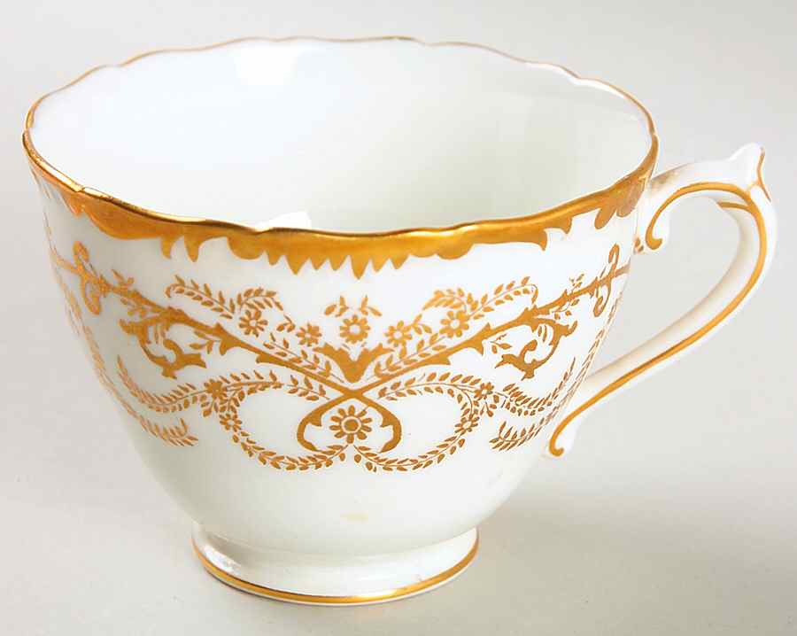 Anniversary White Footed Cup by Coalport-1