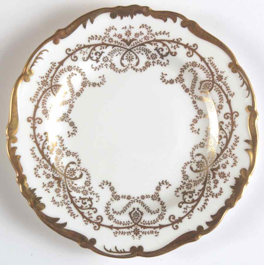 Anniversary White Bread & Butter Plate by Coalport-1