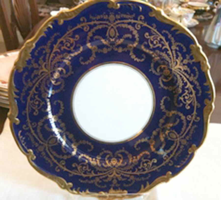 Anniversary Cobalt Dinner Plate by Coalport-1