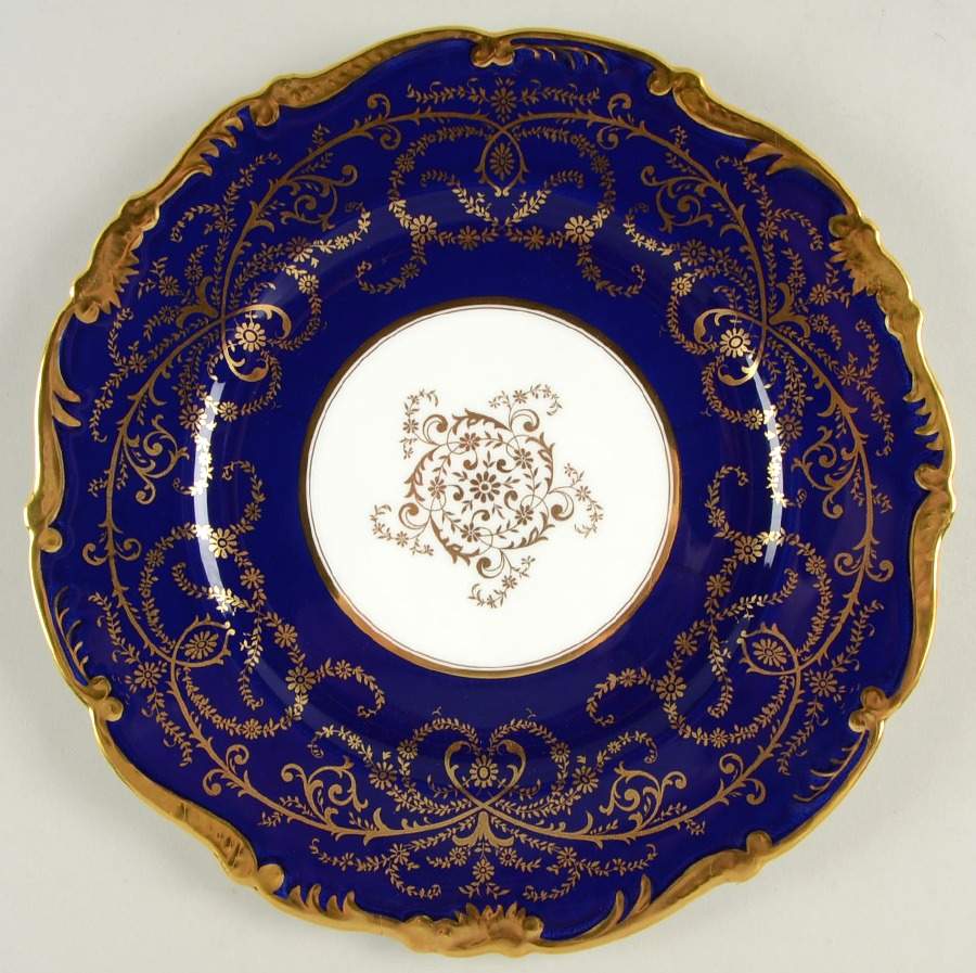 Anniversary Cobalt Dinner Plate by Coalport-1