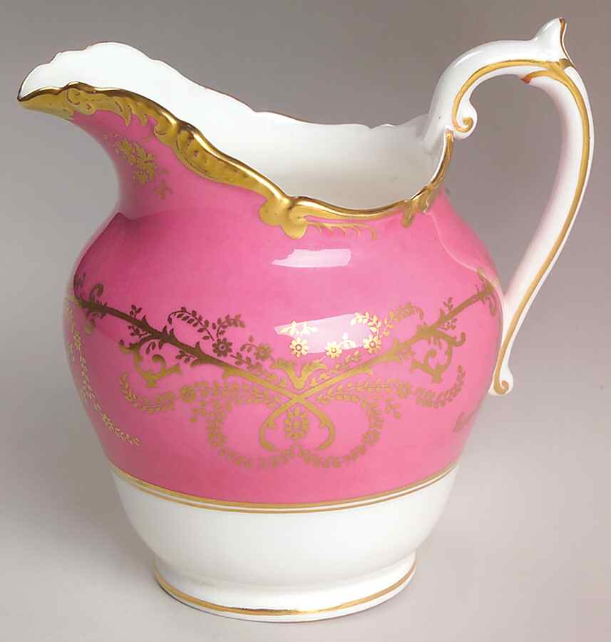 Anniversary Pink Creamer by Coalport-1