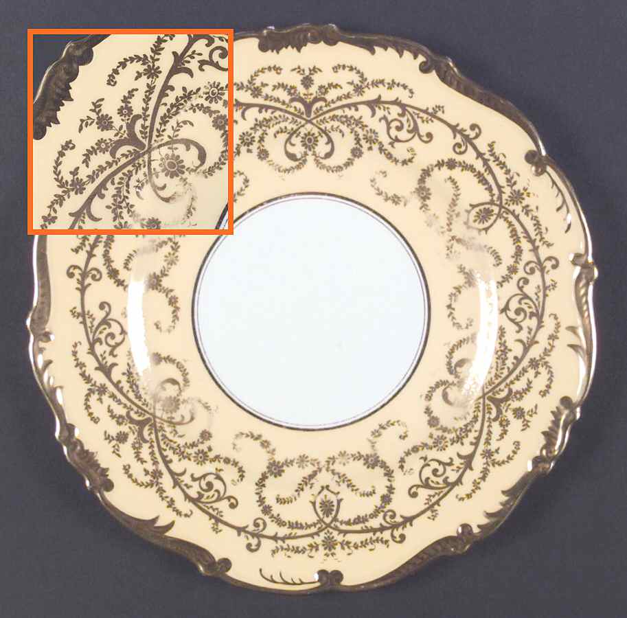 Anniversary Yellow Dinner Plate by Coalport-1